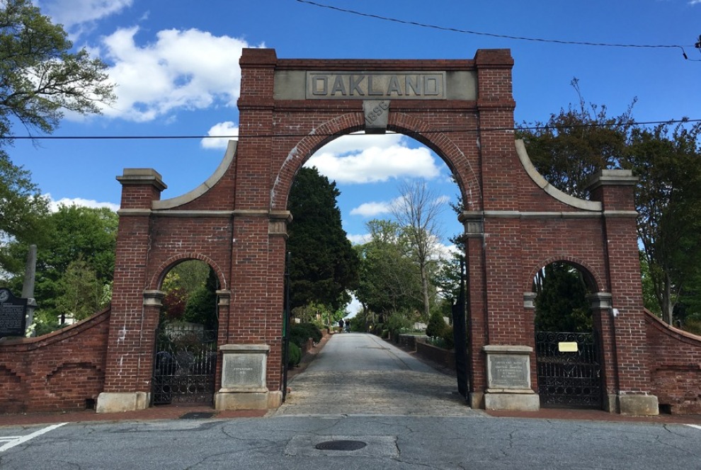 Historic Oakland Cemetery Gates Courtesy Historic Oakland Foundation Web