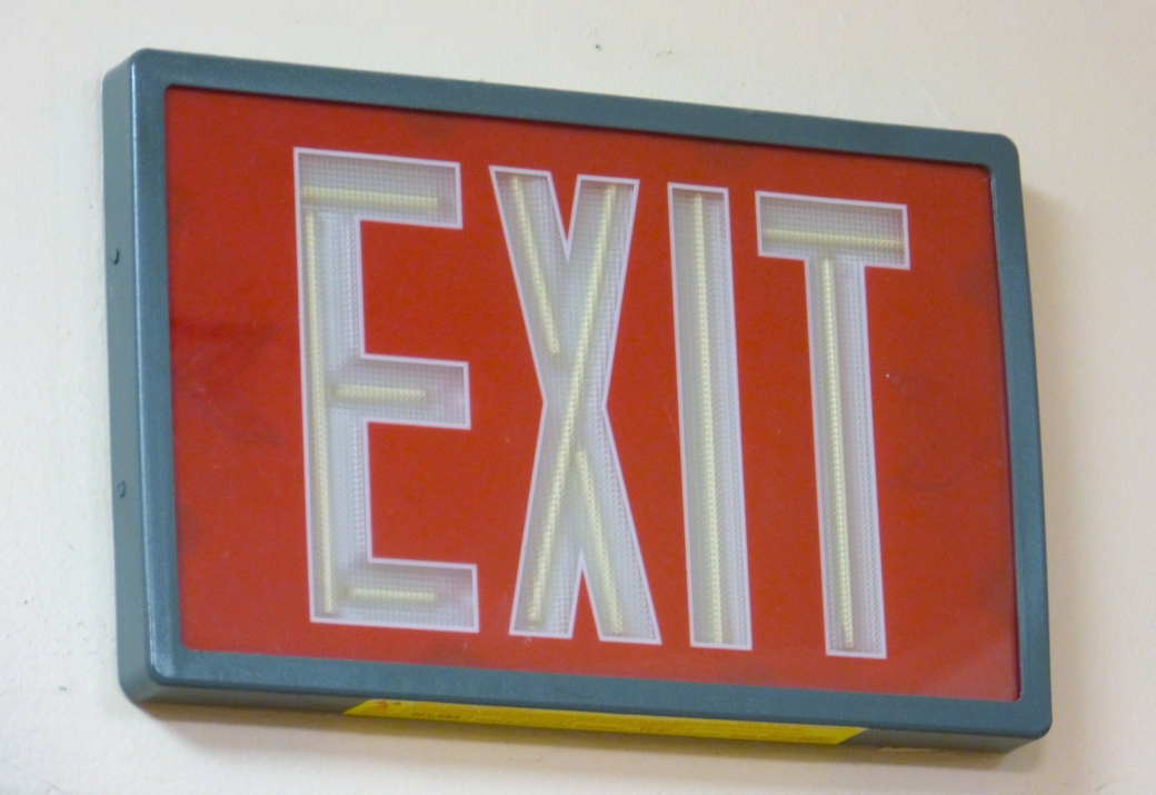 Tritium Exit Sign